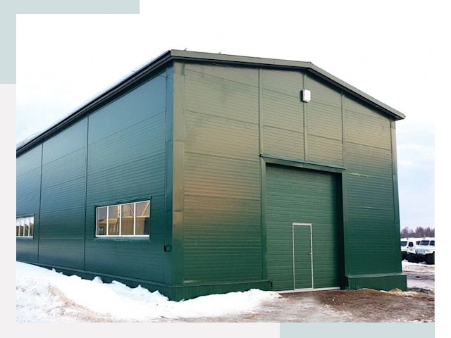 Двускатные ангары в Дзержинске