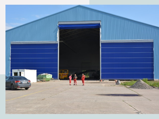 Ангарные ворота в Дзержинск от СтальСтрой-Дзр по цене 610 руб.