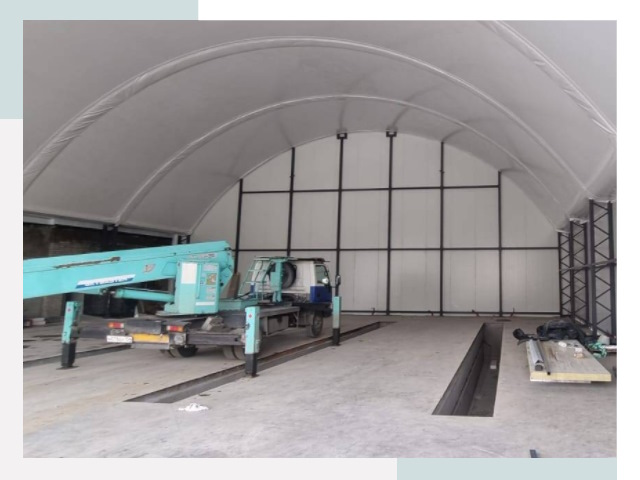 Внутреннее оснащение ангаров в Дзержинске