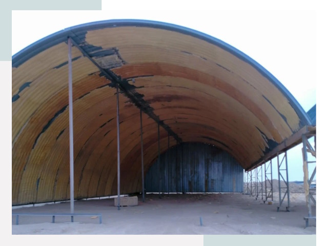 Реконструкция ангаров в Дзержинске